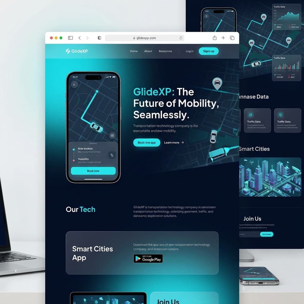 GlideXP website preview
