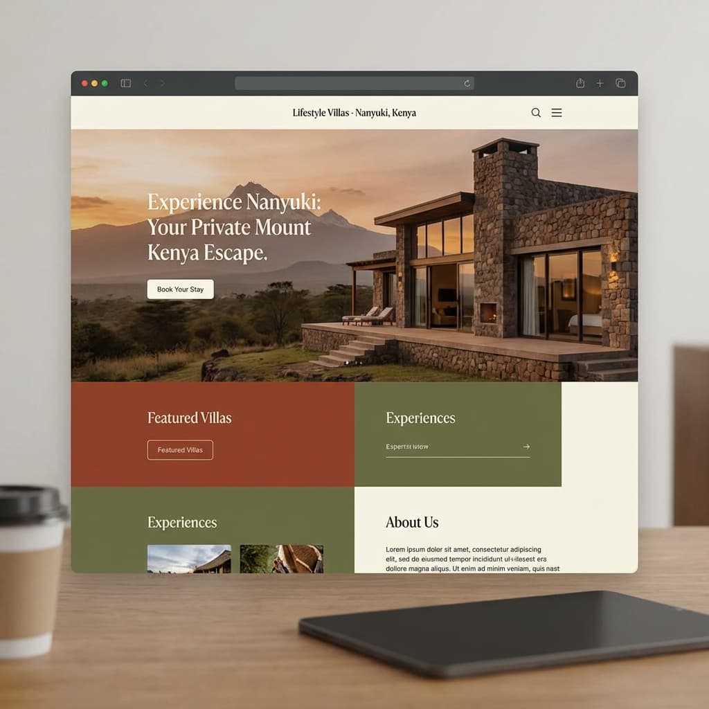 Lifestyle Villas website preview